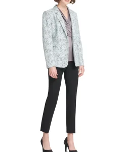 Women's Bonded Lace One-Button Jacket