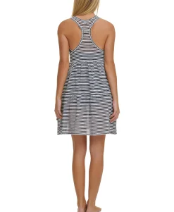 Women's Burnout Stripes Dress Cover-Up