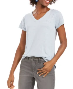 Women's Burnout V-Neck T-Shirt