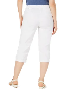 Women's Button-Hem Capri Pants