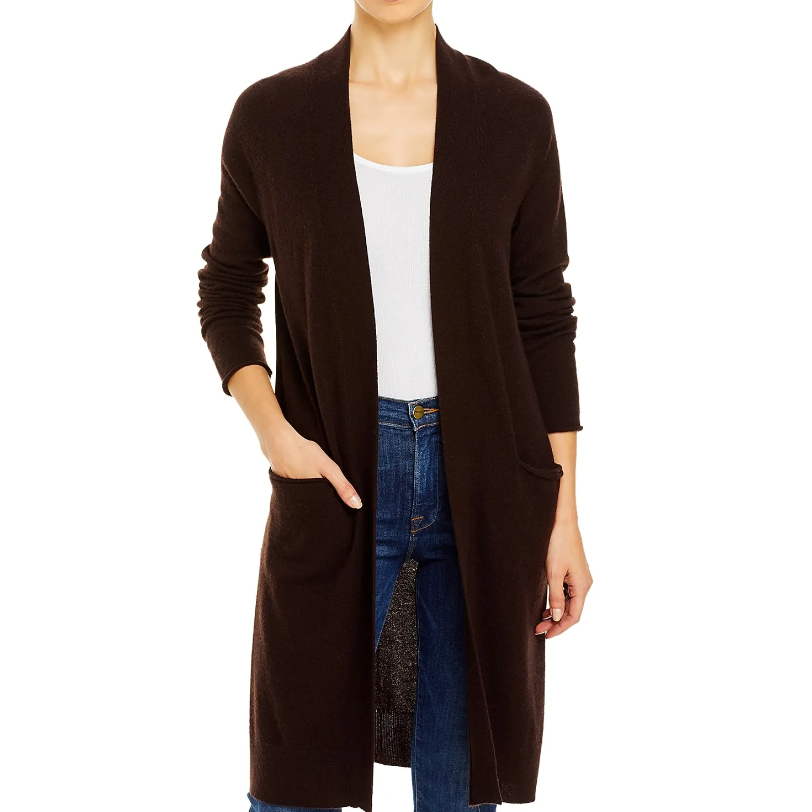 Women's Cashmere Duster Cardigan