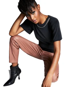 Women's Chain-Trim T-Shirt Bodysuit