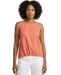 Women's Cinched-Waist Sleeveless Top