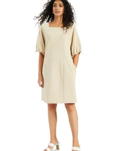 Women's Cinch-Sleeve Dress