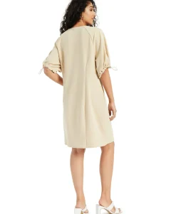 Women's Cinch-Sleeve Dress