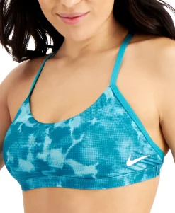 Women's Cloud-Dye Strappy Crossback Bikini Top