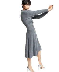 Women's Collared Sweater Dress