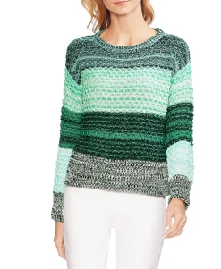 Women's Colorblock Crewneck Striped Sweater