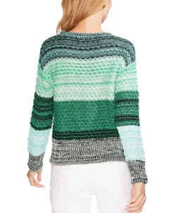 Women's Colorblock Crewneck Striped Sweater