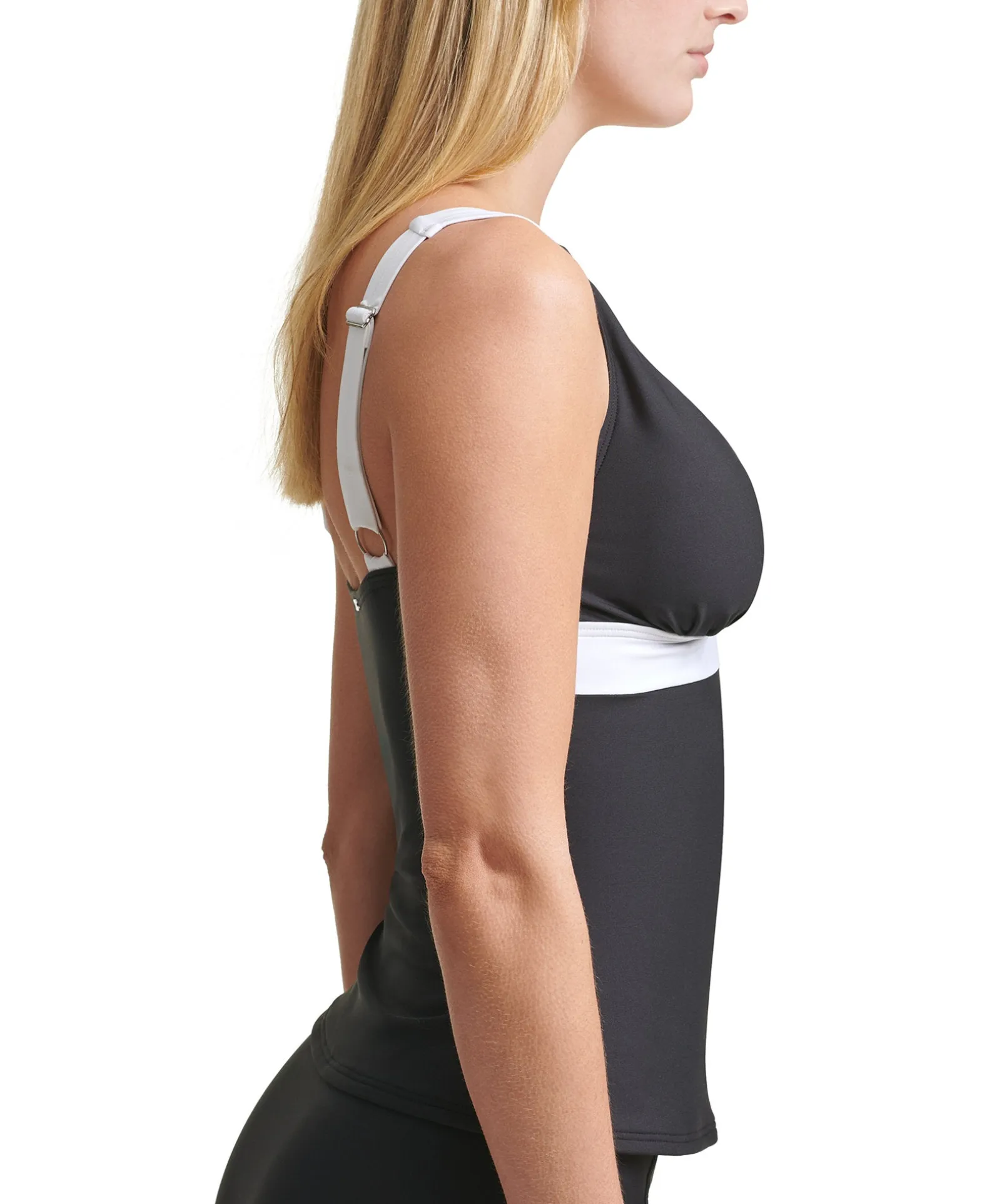 Women's Colorblocked Tankini Top