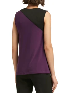 Women's Colorblocked Zipper-Trim Shell