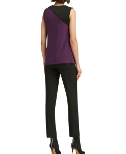Women's Colorblocked Zipper-Trim Shell