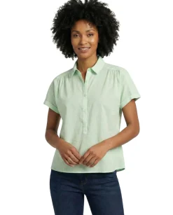 Women's Cotton Collared Top