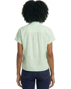 Women's Cotton Collared Top