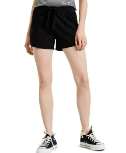 Women's Cotton Dolphin-Hem Drawstring Shorts