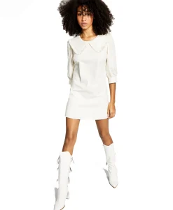 Women's Cotton Exaggerated Collar Dress