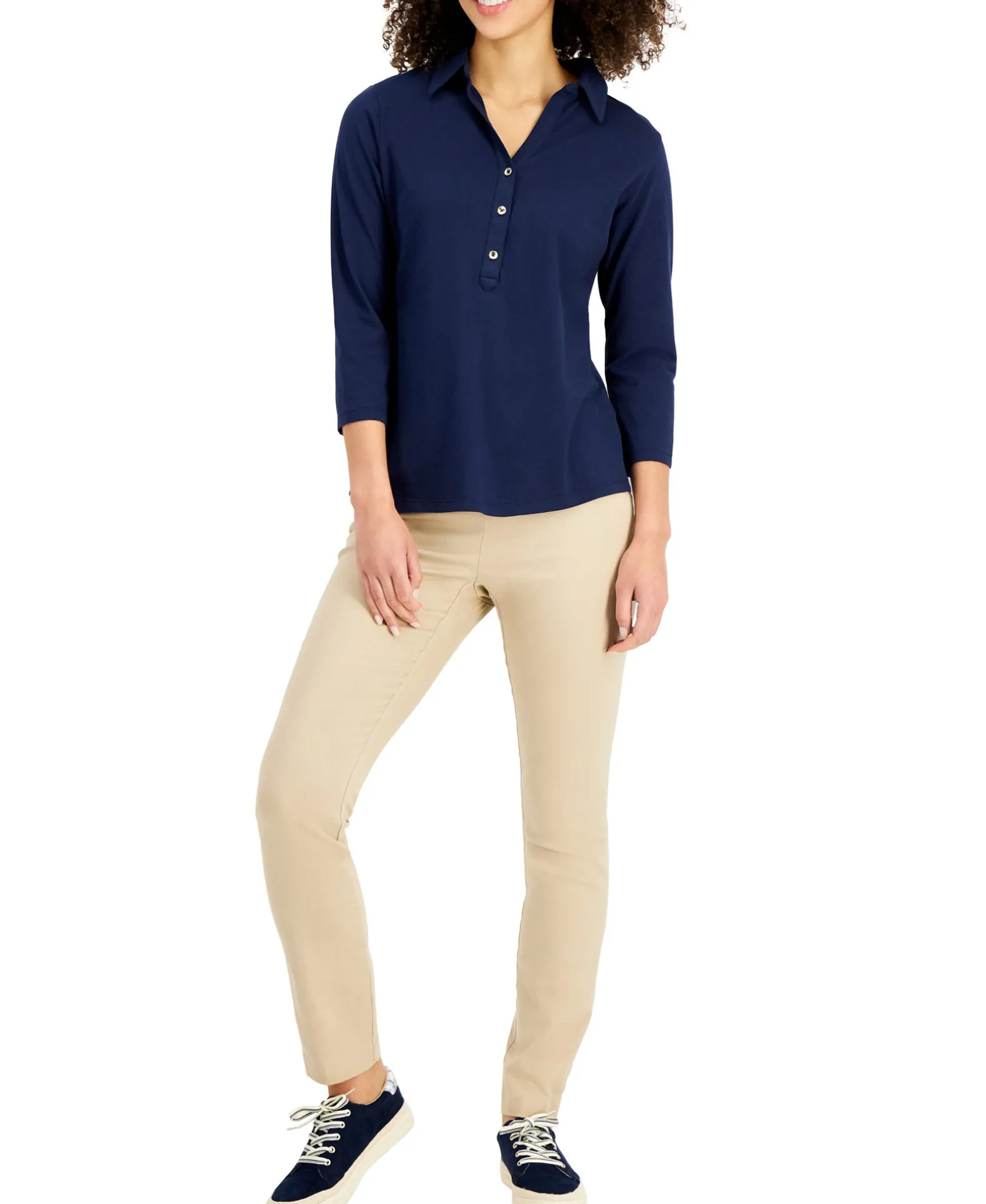 Women's Cotton Polo Top