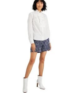 Women's Cotton Ruffled Shirt