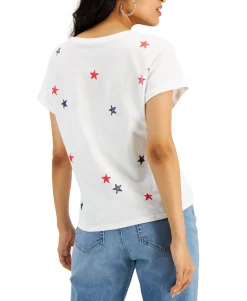 Women's Cotton Star-Print T-Shirt