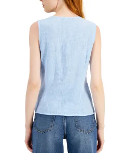 Women's Cotton Surplice Tank Top