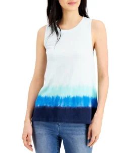 Women's Cotton Tie-Dyed Tank Top