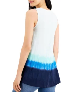 Women's Cotton Tie-Dyed Tank Top