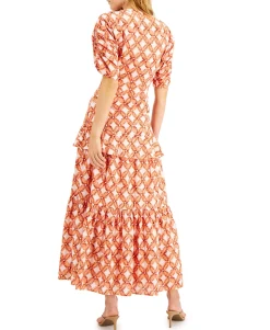 Women's Cotton Tiered-Ruffle Dress