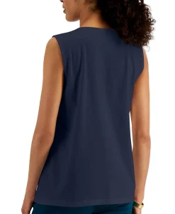 Women's Cotton V-Neck Tunic