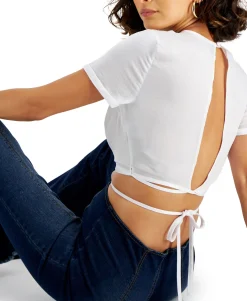 Women's Crisscross-Strap Cropped Top