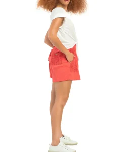 Women's Crochet-Trim Shorts