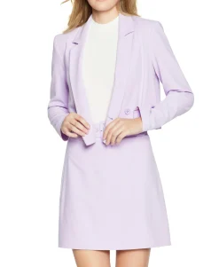 Women's Cropped Double-Breasted Blazer