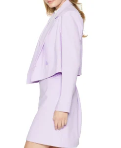 Women's Cropped Double-Breasted Blazer