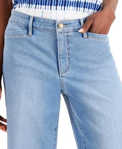 Women's Cropped Wide-Leg Jeans