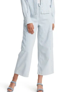 Women's Cropped Wide-Leg Utility Jeans