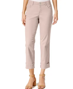 Women's Curvy Cuffed Capri Jeans