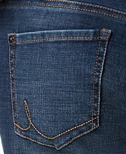 Women's Curvy Mid Rise Straight-Leg Jeans