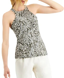 Women's Cut In Halter Top