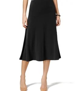Women's Diagonal-Seam Midi Skirt