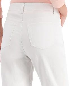 Women's Dip-Dyed Curvy-Fit Capri Jeans