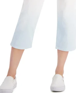 Women's Dip-Dyed Curvy-Fit Capri Jeans
