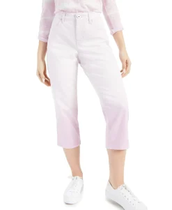 Women's Dip-Dyed Curvy-Fit Capri Jeans