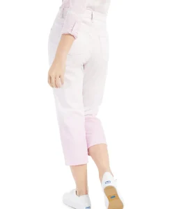 Women's Dip-Dyed Curvy-Fit Capri Jeans