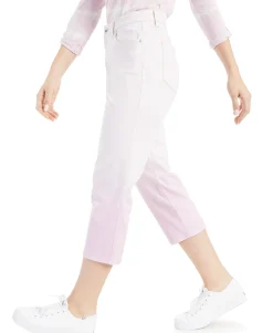 Women's Dip-Dyed Curvy-Fit Capri Jeans