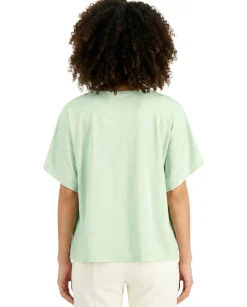 Women's Draped-Sleeve Top