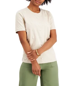 Women's Embellished Crewneck T-Shirt