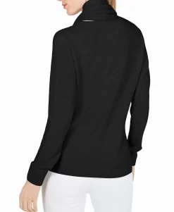 Women's Embellished Scarf Sweater