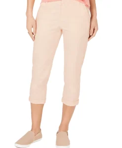 Women's Eyelet-Trim Capri Pants