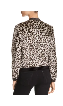 Women's Fatima Leopard Print Bomber Jacket