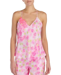 Women's Floral-Embroidered Pajama Top