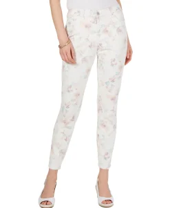 Women's Floral-Print Skinny Jeans